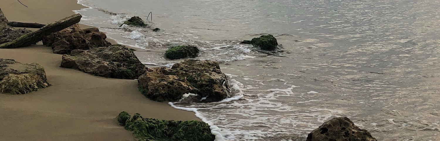 A beautiful isolated beach near Aguada, Puerto Rico.