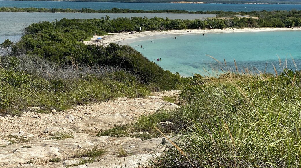 Just to the South of the lighthouse is this perfect white sand beach and really empty for all the beaches in South and the island in general.