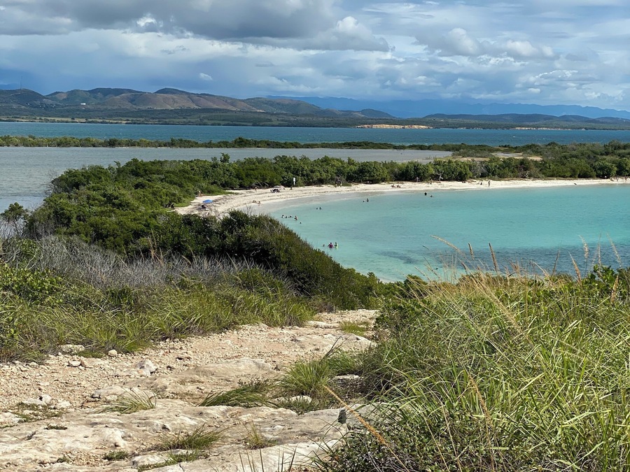 Just to the South of the lighthouse is this perfect white sand beach and really empty for all the beaches in South and the island in general.