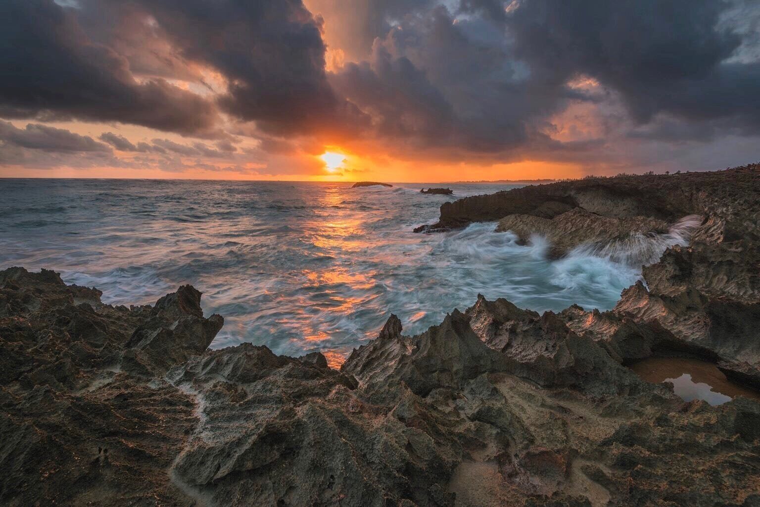 Sunrise in the North Area.