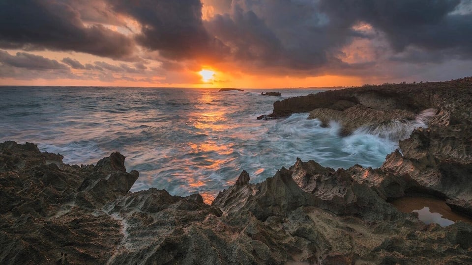 Sunrise in the North Area.