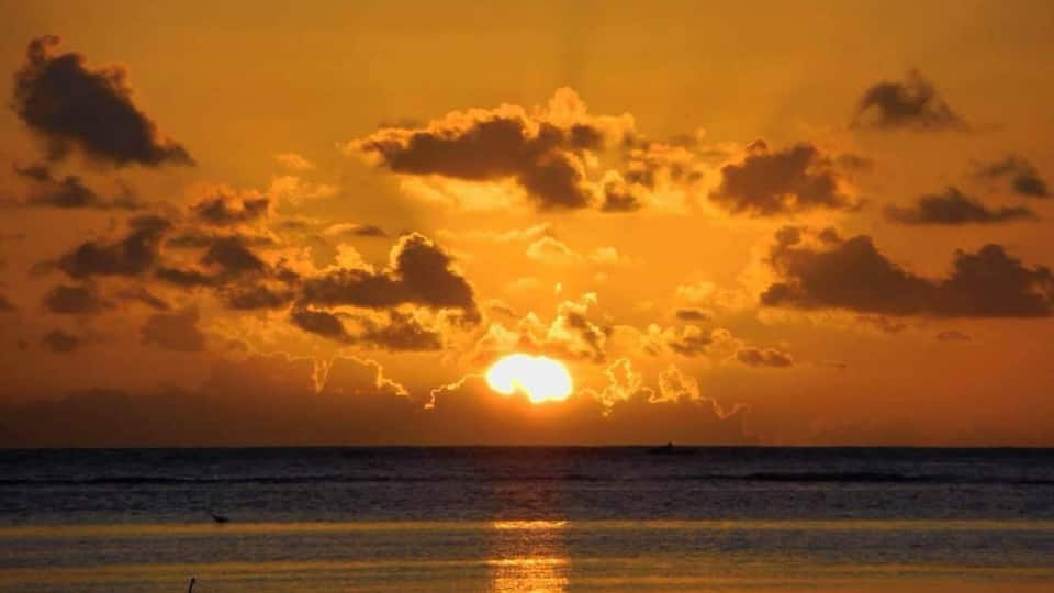 Sunrise off Coco Beach