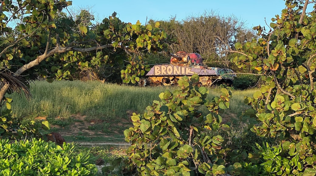 Definitely looking left on the hill as you walk to the tank on the beach! Yes that’s a 2nd tank!