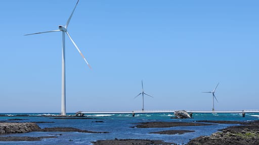 Sinchang windmill coast road