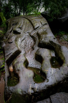 In the misty mountains for Central Laos is the ancient city of Champasak. There is an ancient road that connects this old city to Angkor Thom, home of Angkor Wat. This carving of a crocodile is shrouded in mystery with some saying that it was used for human sacrifices! #history #southeastasia #travelphotography #laos