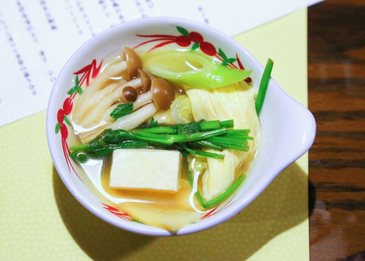 This vegan nabe (Japanese hot pot) was perfect on a cold, wet spring day after a nice long soak in the ryokan's onsen.  