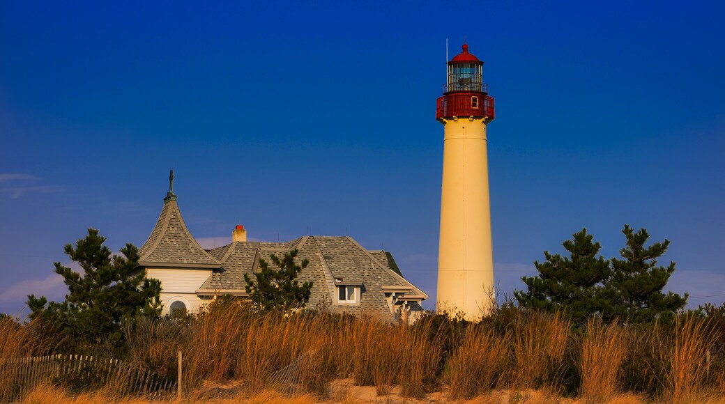 Evening light on the Cape May Point Lighthouse, Cape May, New Jersey
