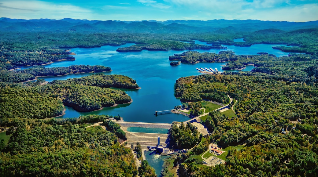 Aerial View of Blue Ridge Lake Dam