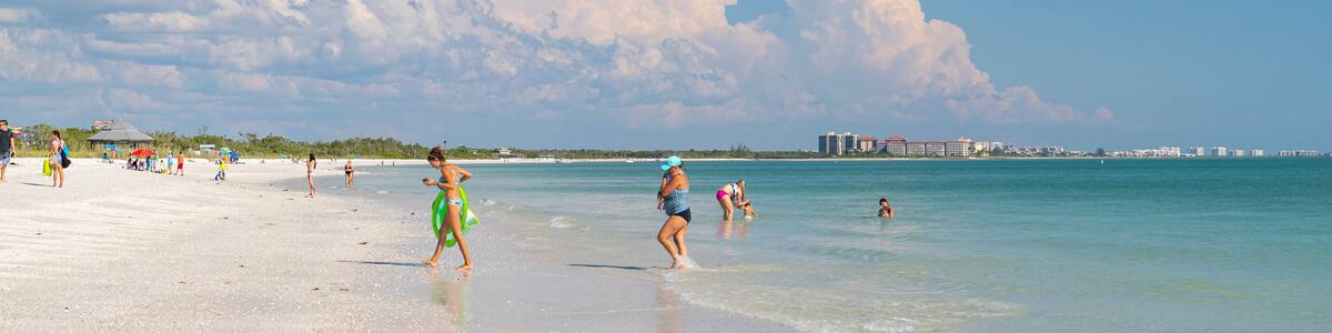 Lover\'s Key Beach which includes a beach and general coastal views