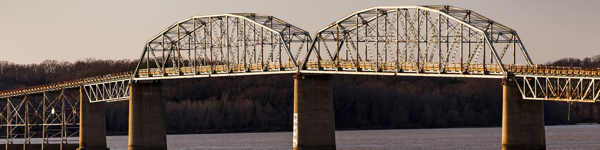 Late Evening Scene - Lake Barkley Bridge, Western Kentucky