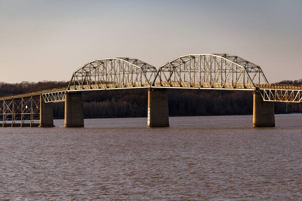Late Evening Scene - Lake Barkley Bridge, Western Kentucky