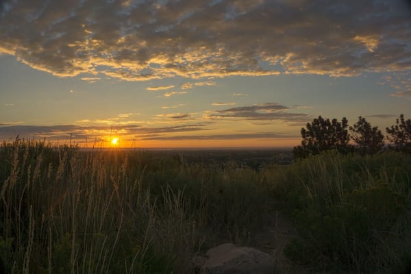 Sunrise in Ft. Collins, from Horsetooth Reservoir