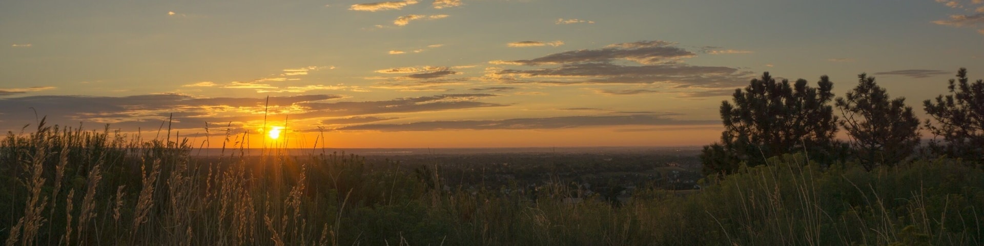 Sunrise in Ft. Collins, from Horsetooth Reservoir