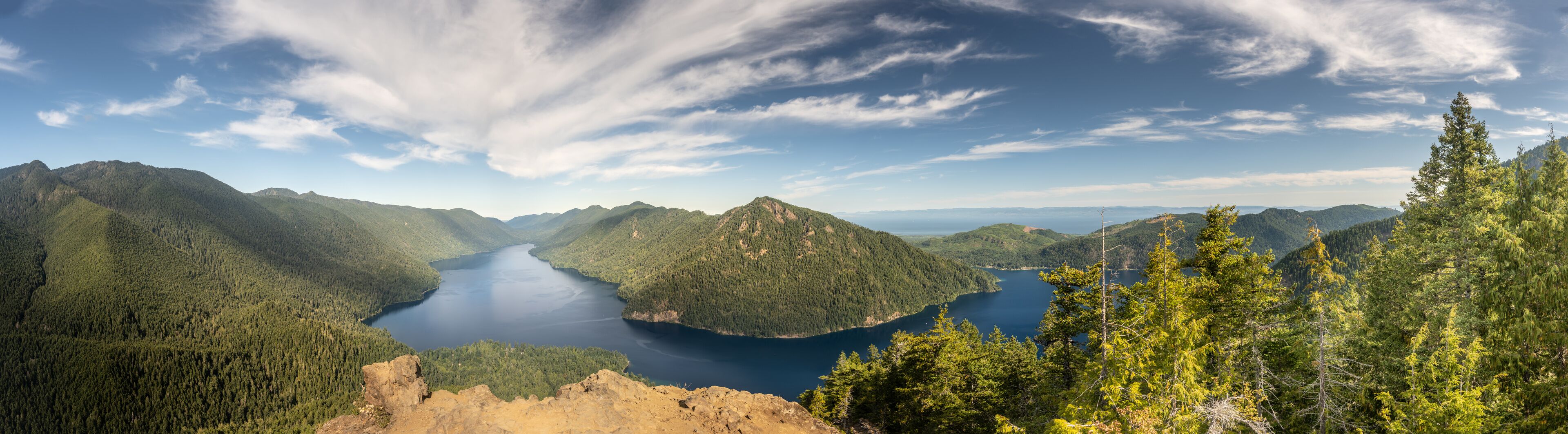 Panorama Of View From Mount Storm King