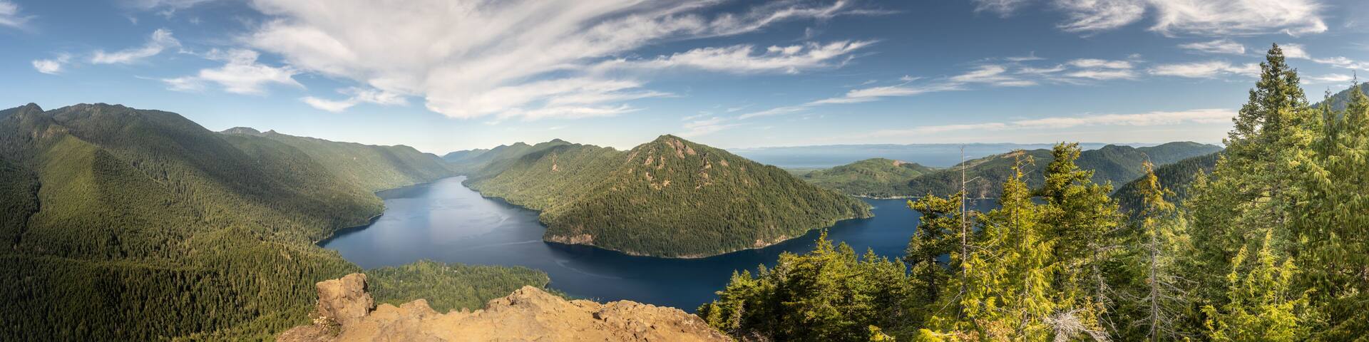 Panorama Of View From Mount Storm King