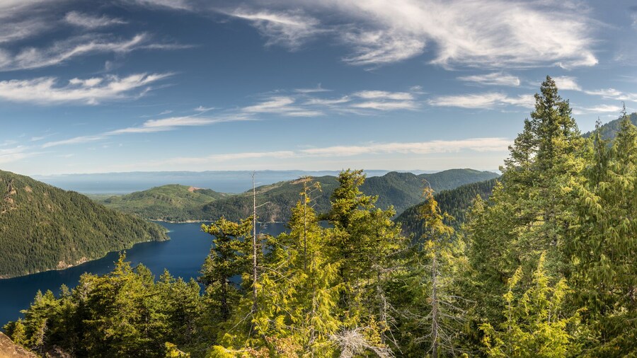 Panorama Of View From Mount Storm King