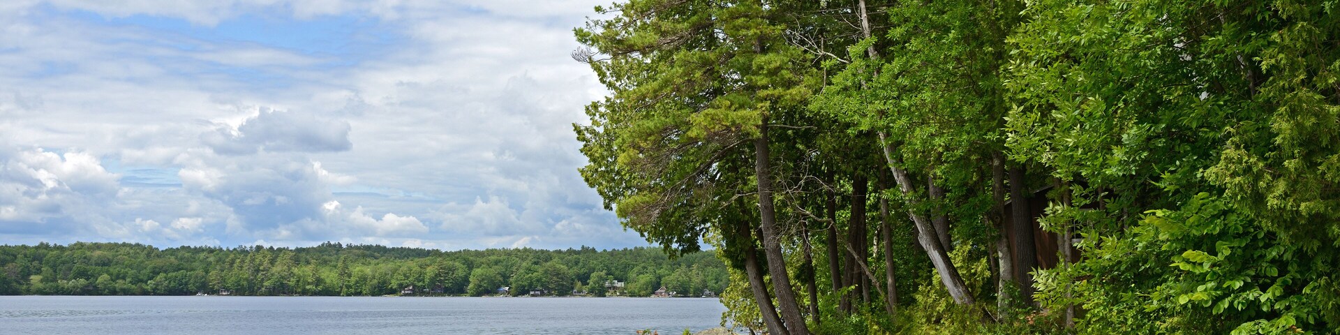 Last lake in Belgrade Lakes chain of lakes, Messalonskee Lake. Located in Kennebec and Moose River Valleys Region, Messalonskee Lake was originally called Snow Pond