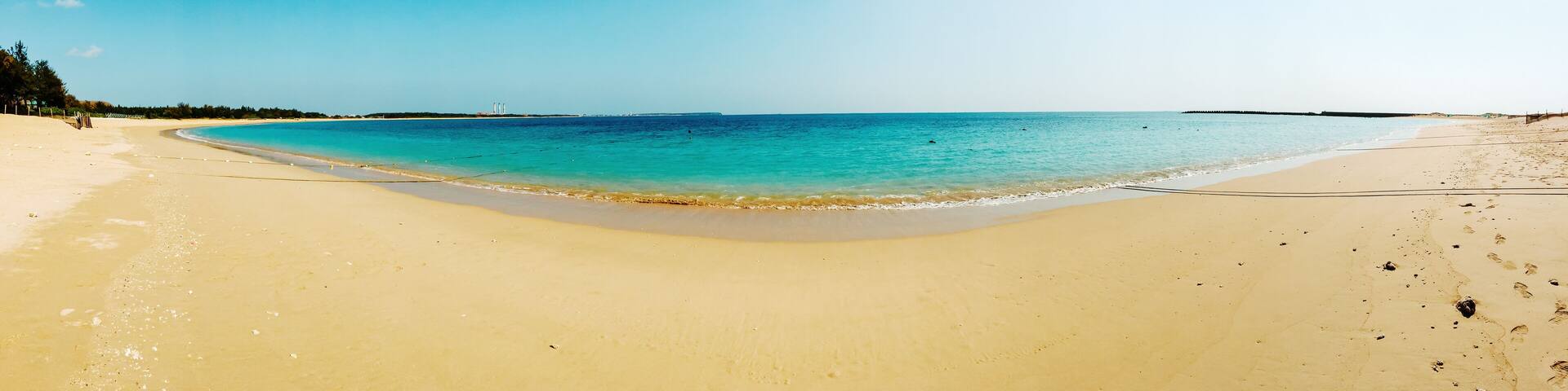 Magnificent Panoramic ocean views and other natural wonders in Chimei island, Landmark of the Penghu Islands, Famous scenery in Taiwan.