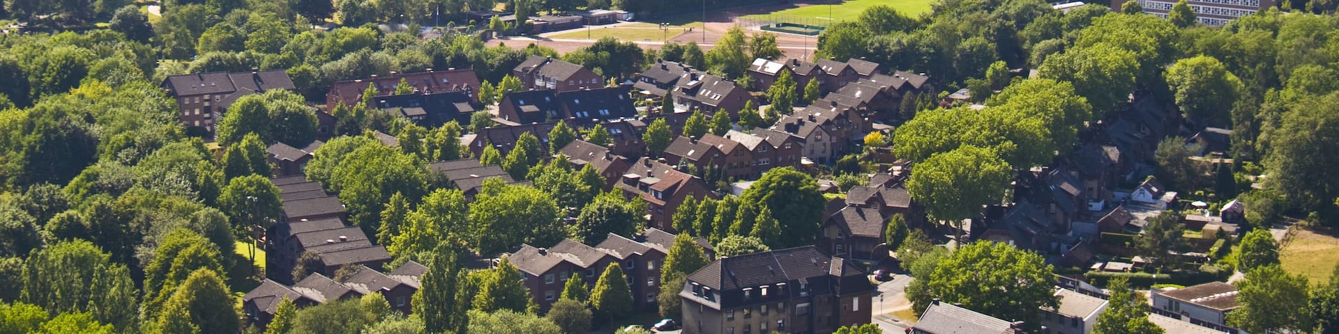 view of the Ruhr region from the tetraeder in Bottrop