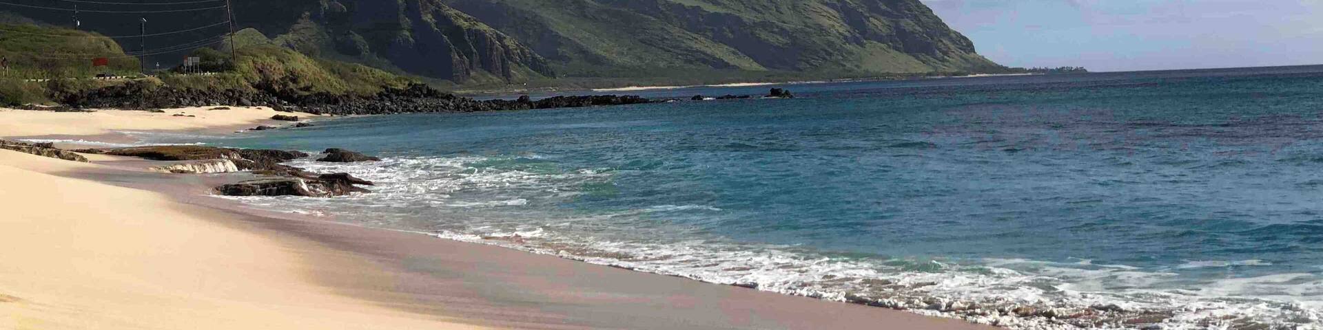 A rather less traveled area of Oahu - the west coast. A bad road towards the end, but the view and beaches are worth it!