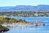 Yacht marina on island in Oslo fjord, Norway