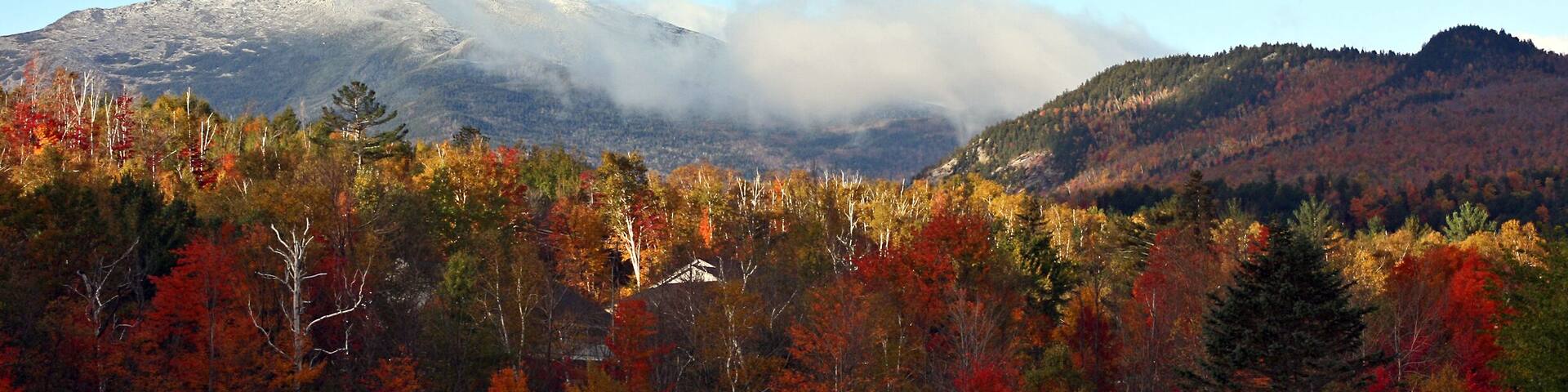 A view of Mt. Madison in Gorham, New Hampshire during the fall of 2007.
