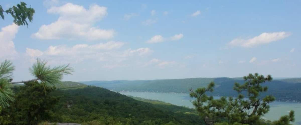 Overlooking greenwood lake