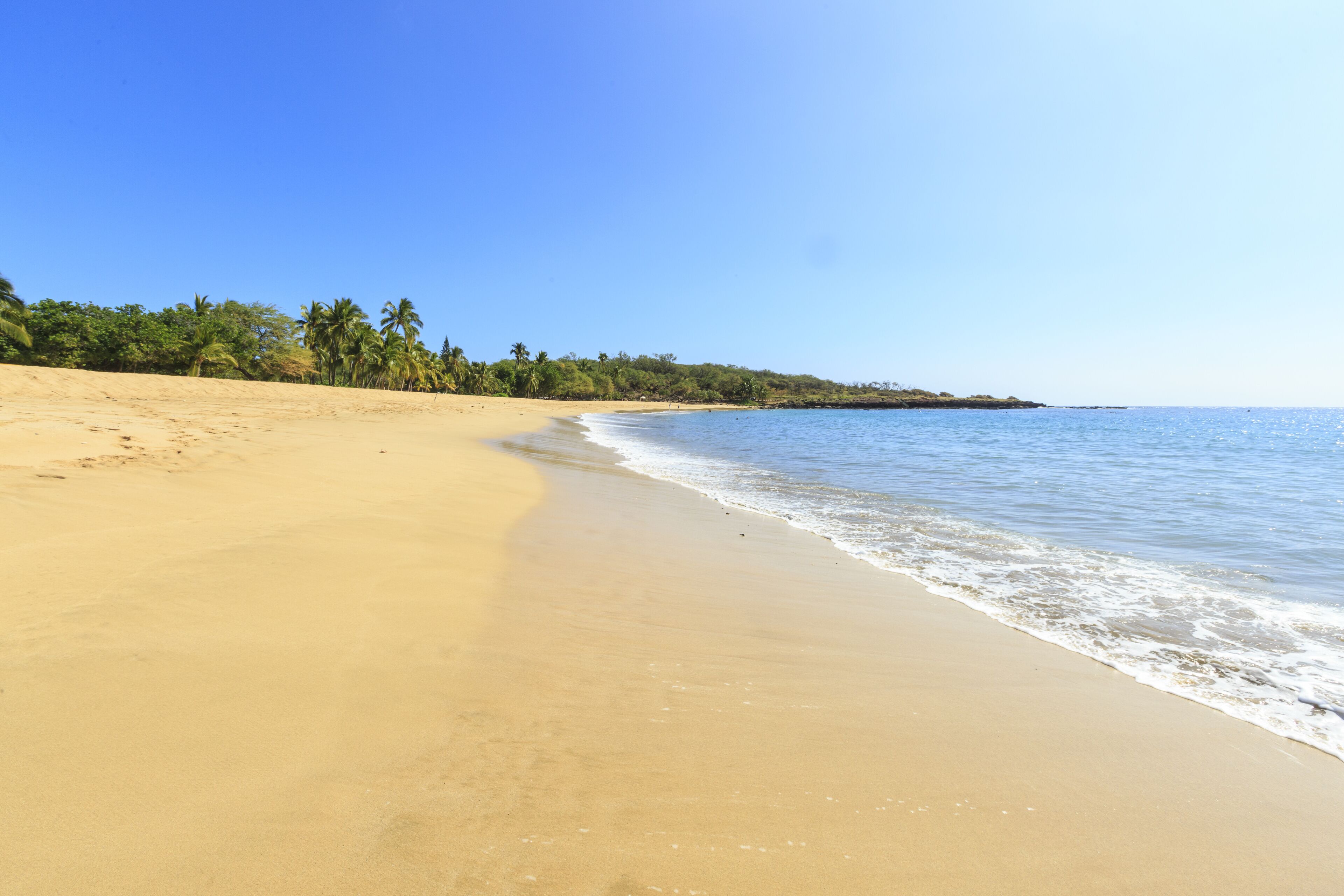 Hulopo'e Beach Park, considered one of the finest beaches in the world, Lanai Island, Hawaii, USA