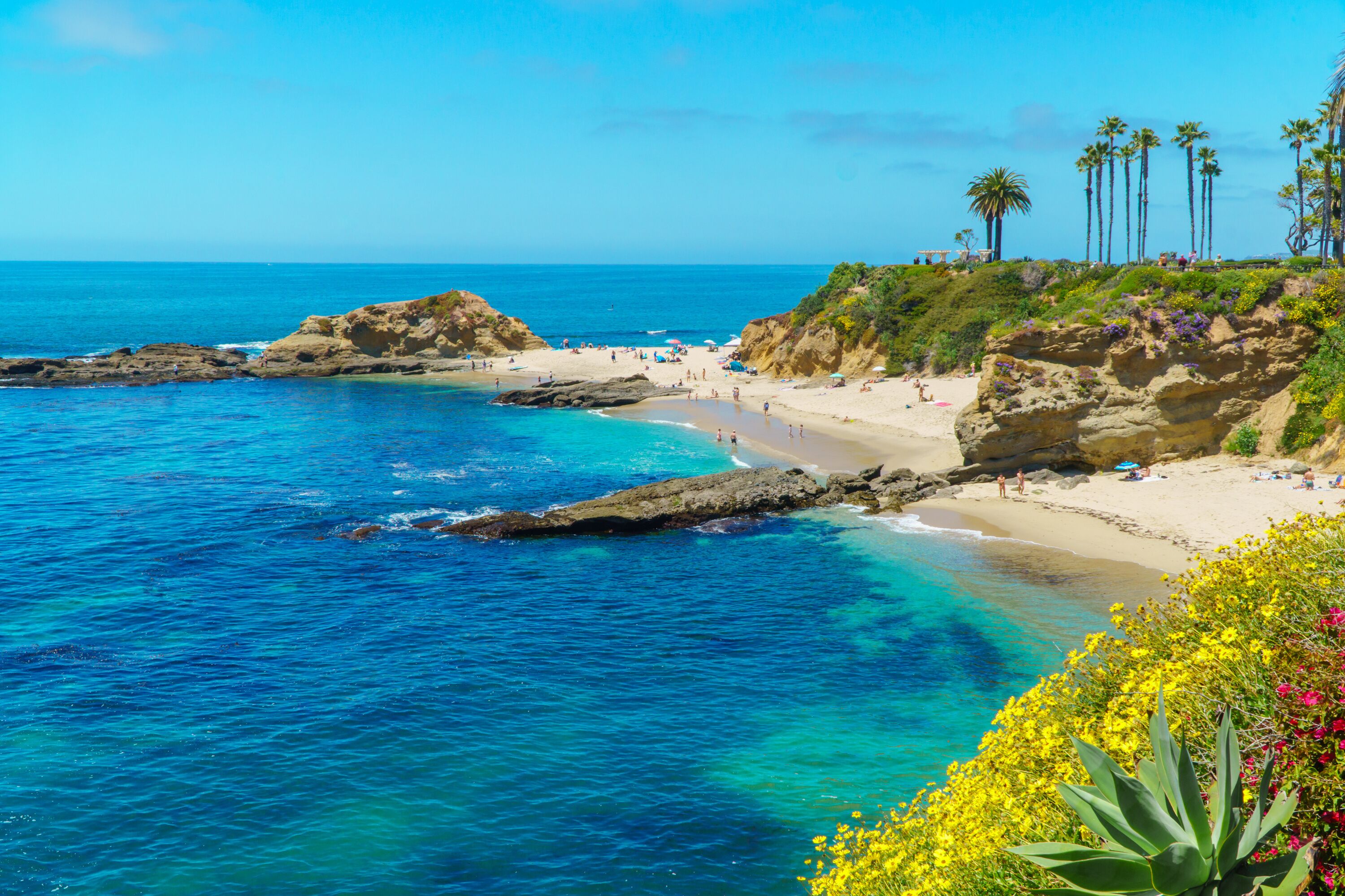 Treasure Island Beach in Laguna Beach, Orange County, California USA