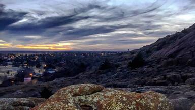 Nice little nature trail on Quartz Mountain. Turn in to a little residential area to get to the trailhead on the North East side of town right by the mountain.