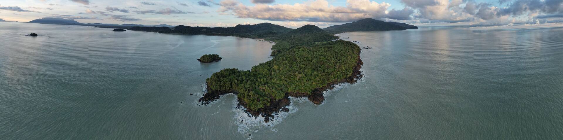 Kota Kinabalu, Sabah Malaysia – June 14, 2022: The Waterfront and Esplanade Area of Kota Kinabalu City Centre