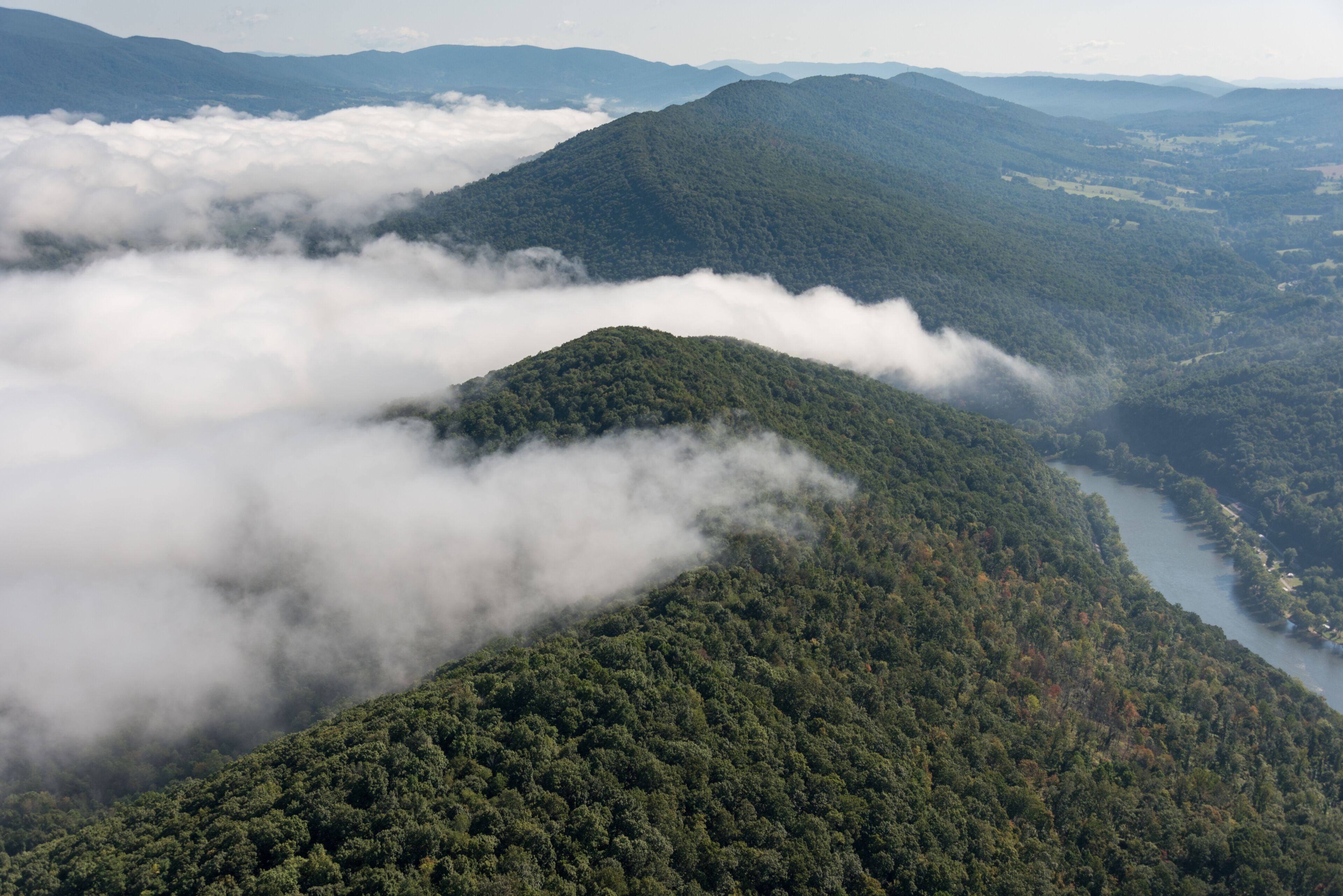 New River, Virginia, Mountain Clouds