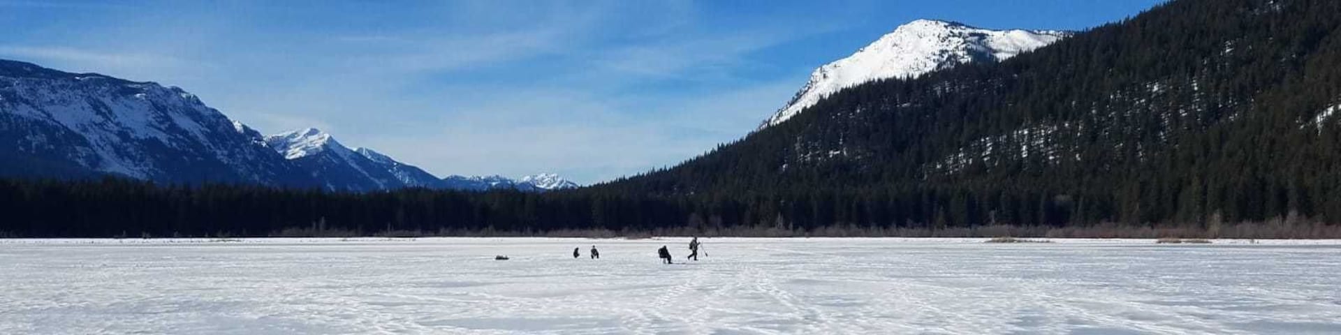 Ice fishing! I've never seen this IRL before and was totally surprised it was in Washington. Always thought it was an upper Midwest thing. Super cool :)