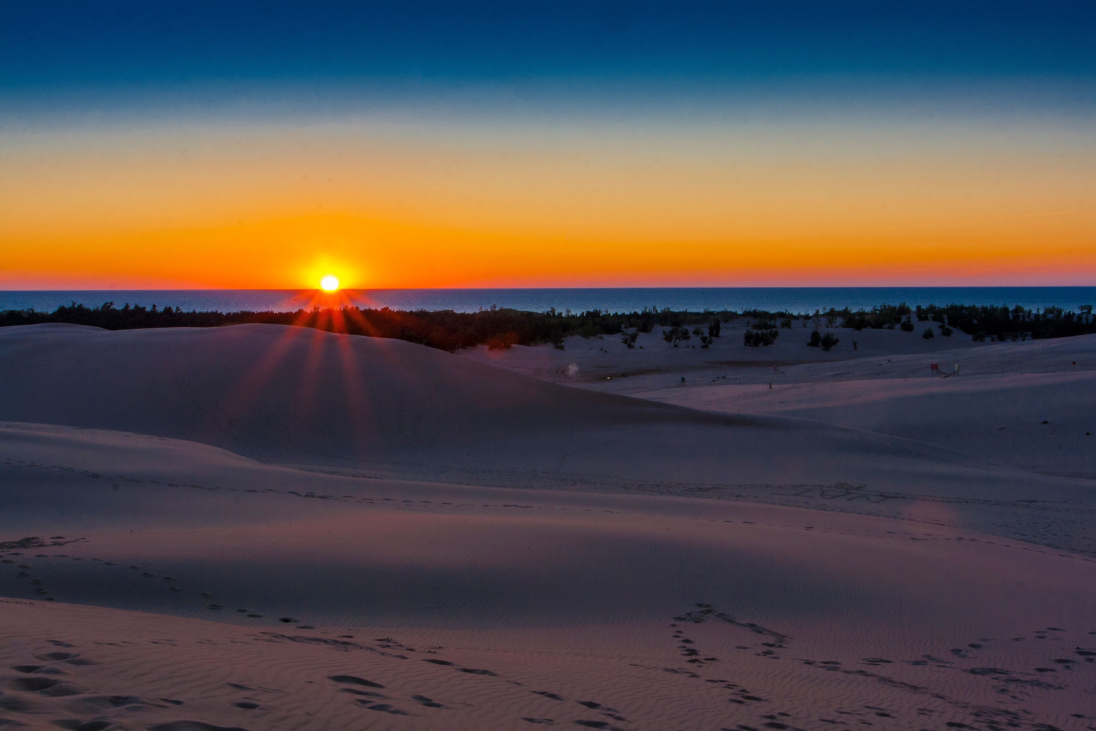 Sunset at Silver Lake Sand Dunes, Michigan