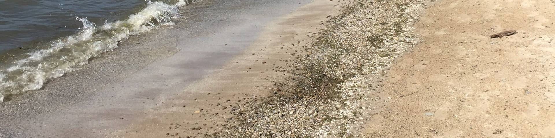 A hidden gem! We found a beach on Lake Erie, just off the side of the road as we travelled through Buffalo, NY!