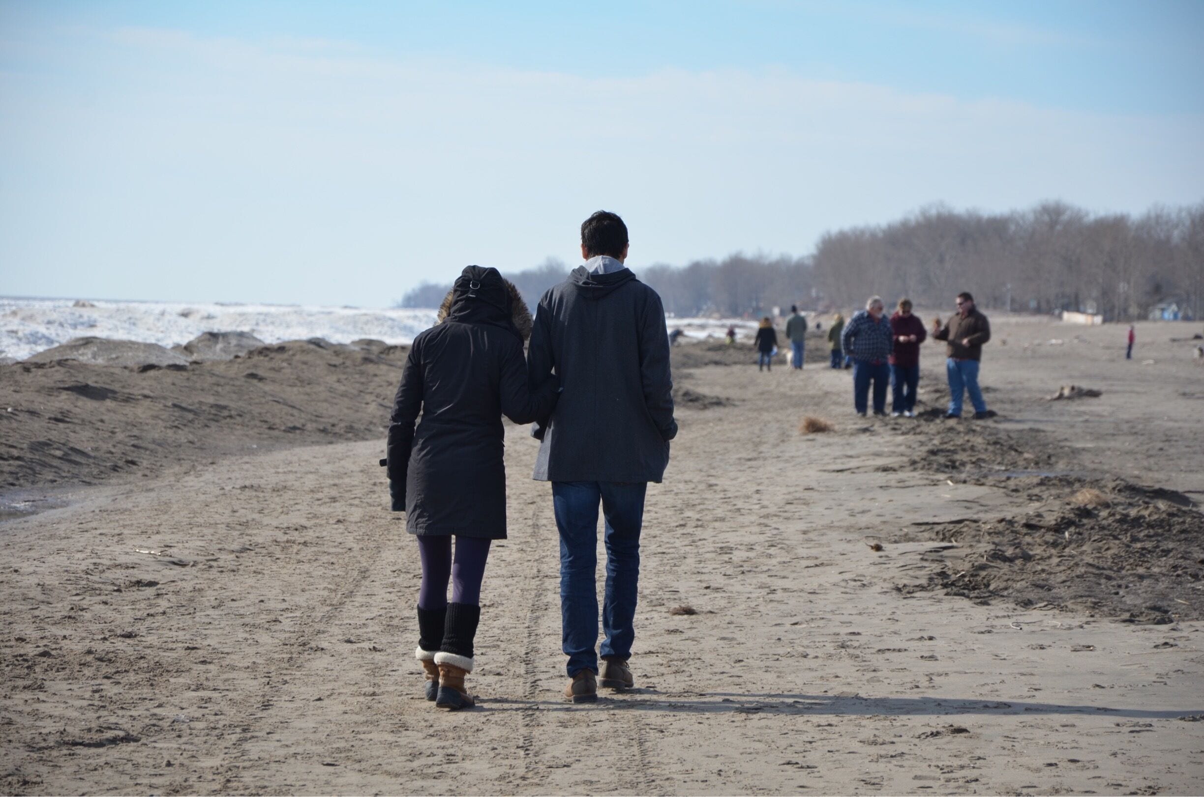 Long Point beach in February #Beachbound 