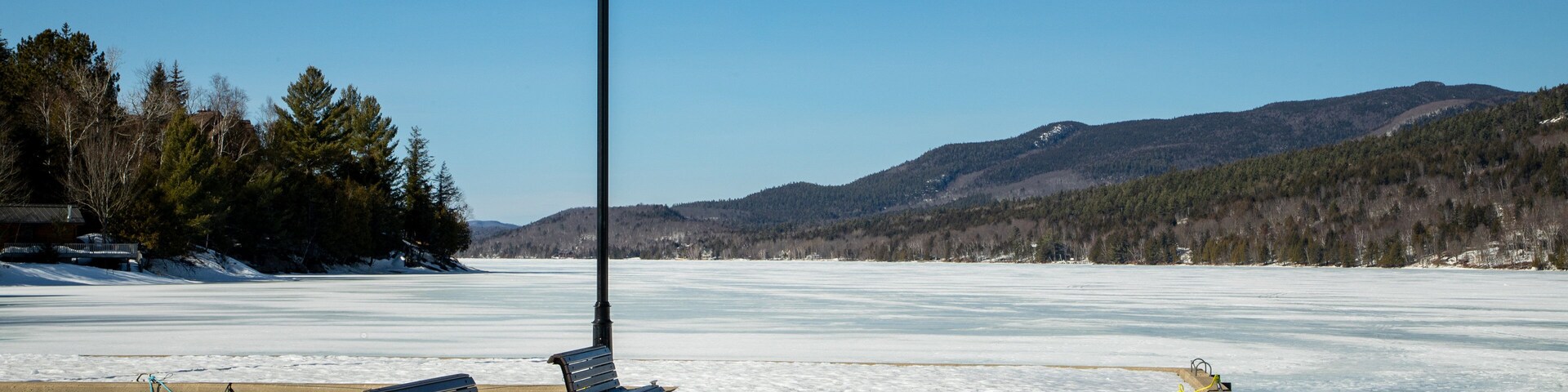 Lake Tremblant featuring a lake or waterhole and snow