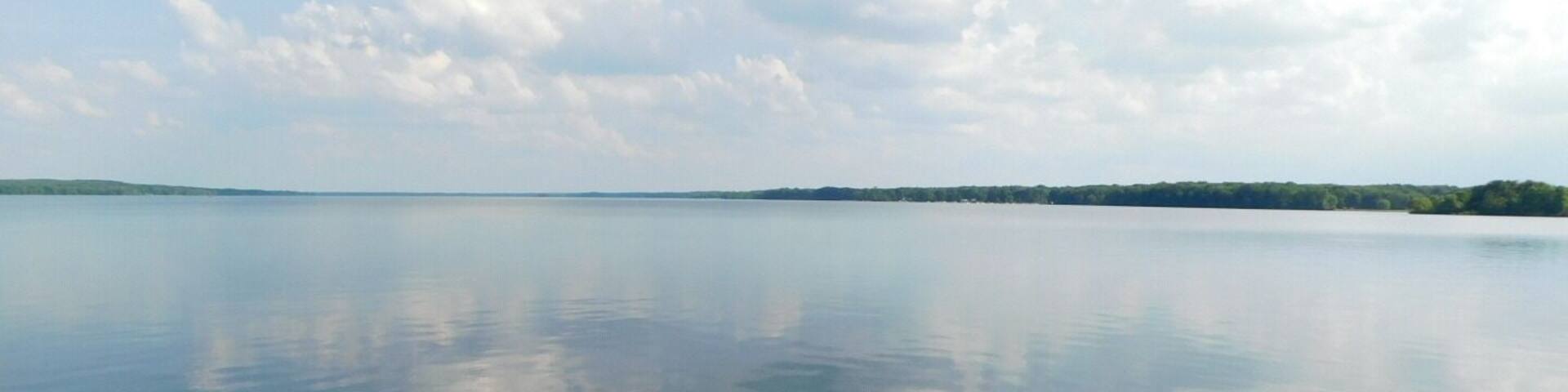Peaceful Pymamtuning Lake reflects the clouds like a beautiful mirror.
#nature