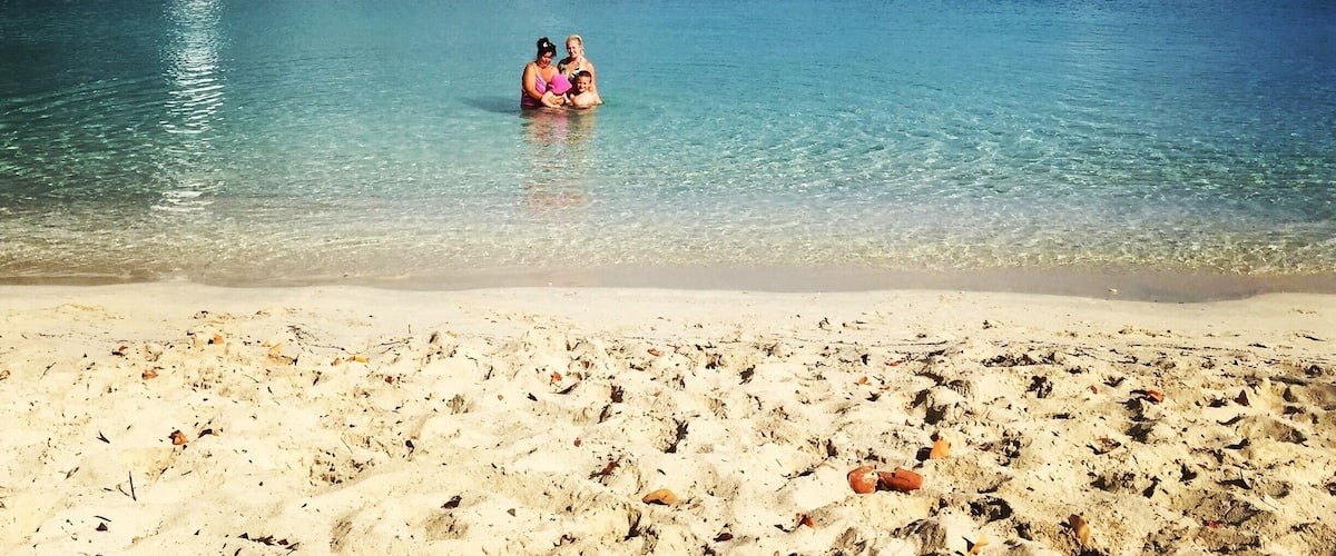 The water was so clear here, my youngest kept calling it a swimming pool!