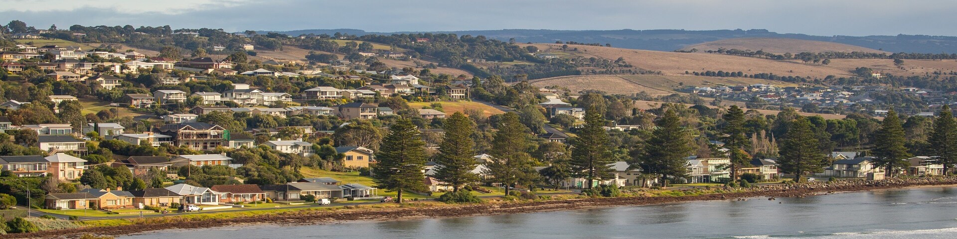 Encounter Bay featuring a coastal town, general coastal views and landscape views