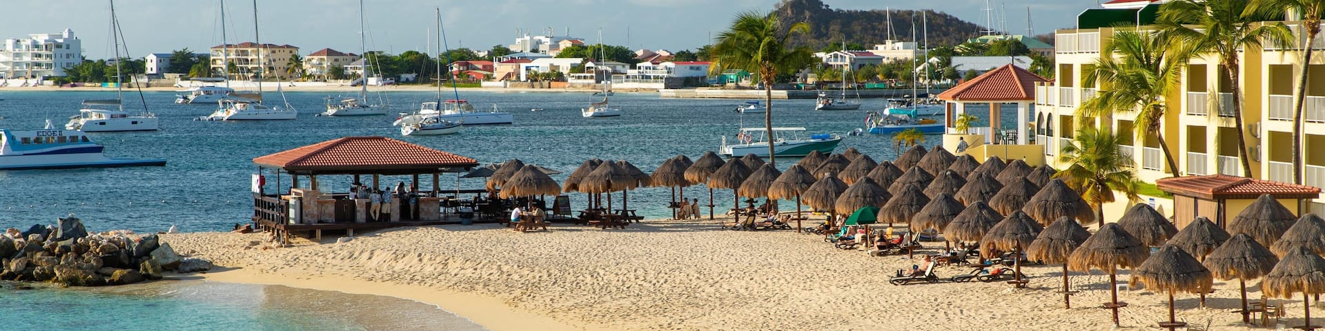 Pelican Key showing a sandy beach, general coastal views and a coastal town