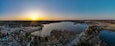 PANO Over Edinboro lake - aerial