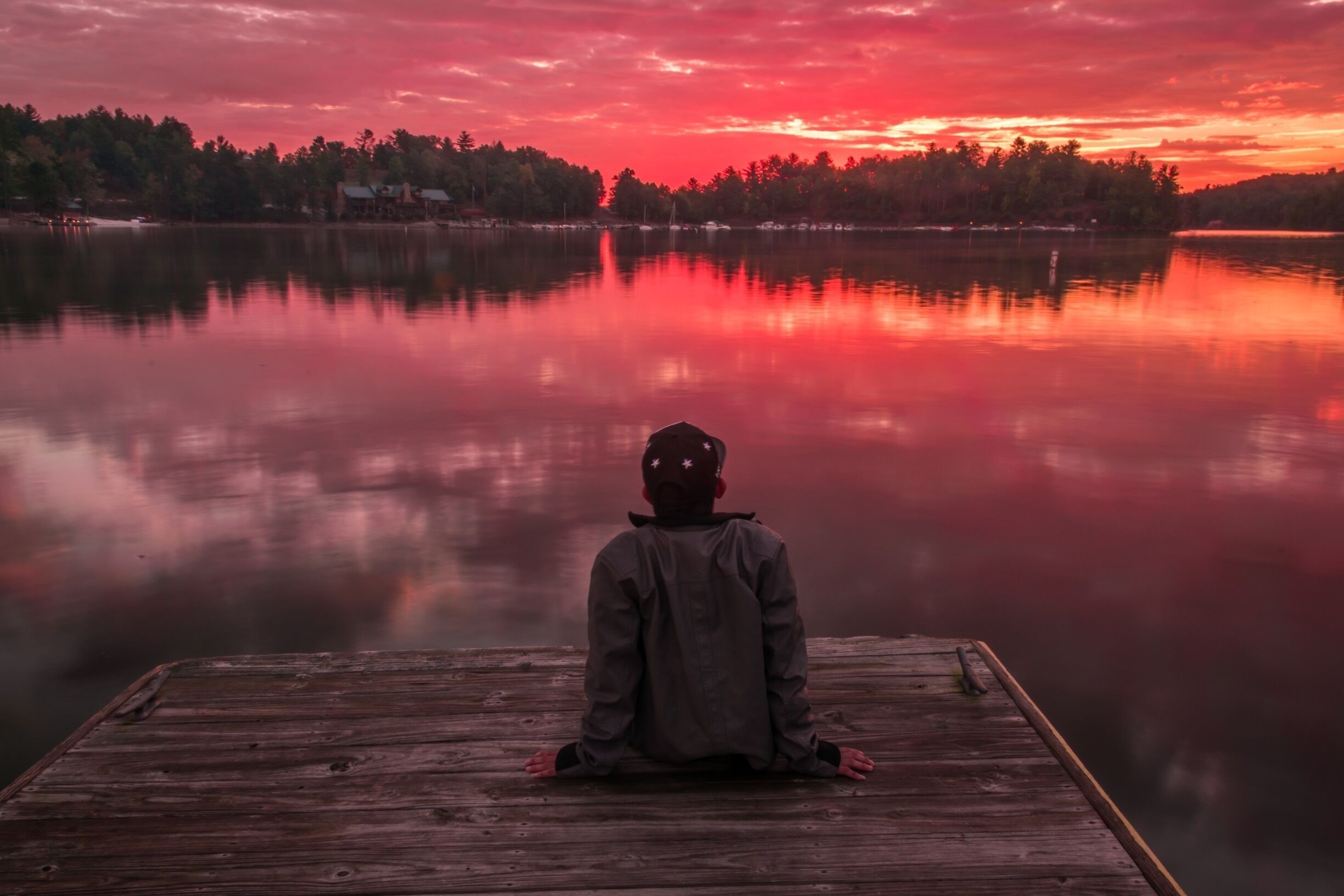 Very beautiful sunrise at Lake James this Morning.
