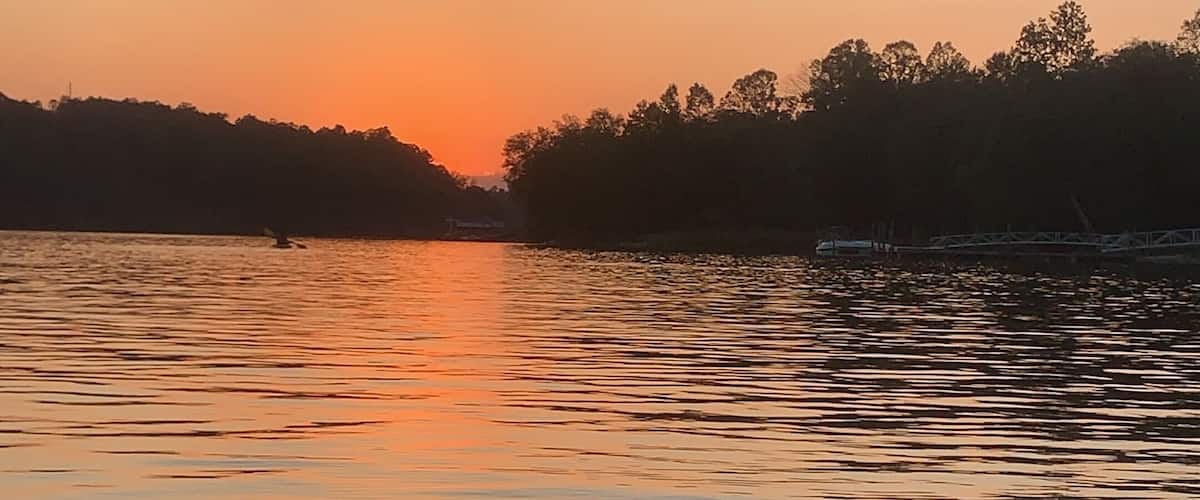 Awesome sunset and kayaking on the lake!