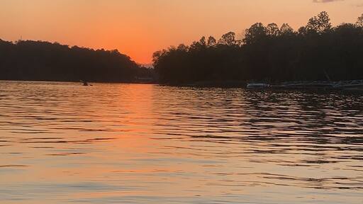Awesome sunset and kayaking on the lake!