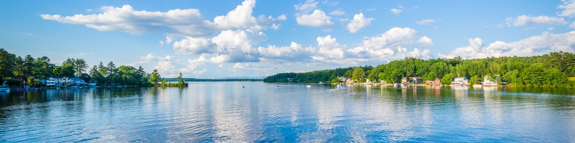 View of Winnisquam Lake, in Laconia, New Hampshire.; Shutterstock ID 448987444; Purchase Order: -