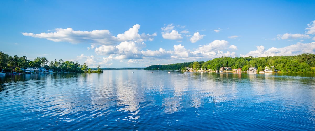 View of Winnisquam Lake, in Laconia, New Hampshire.; Shutterstock ID 448987444; Purchase Order: -