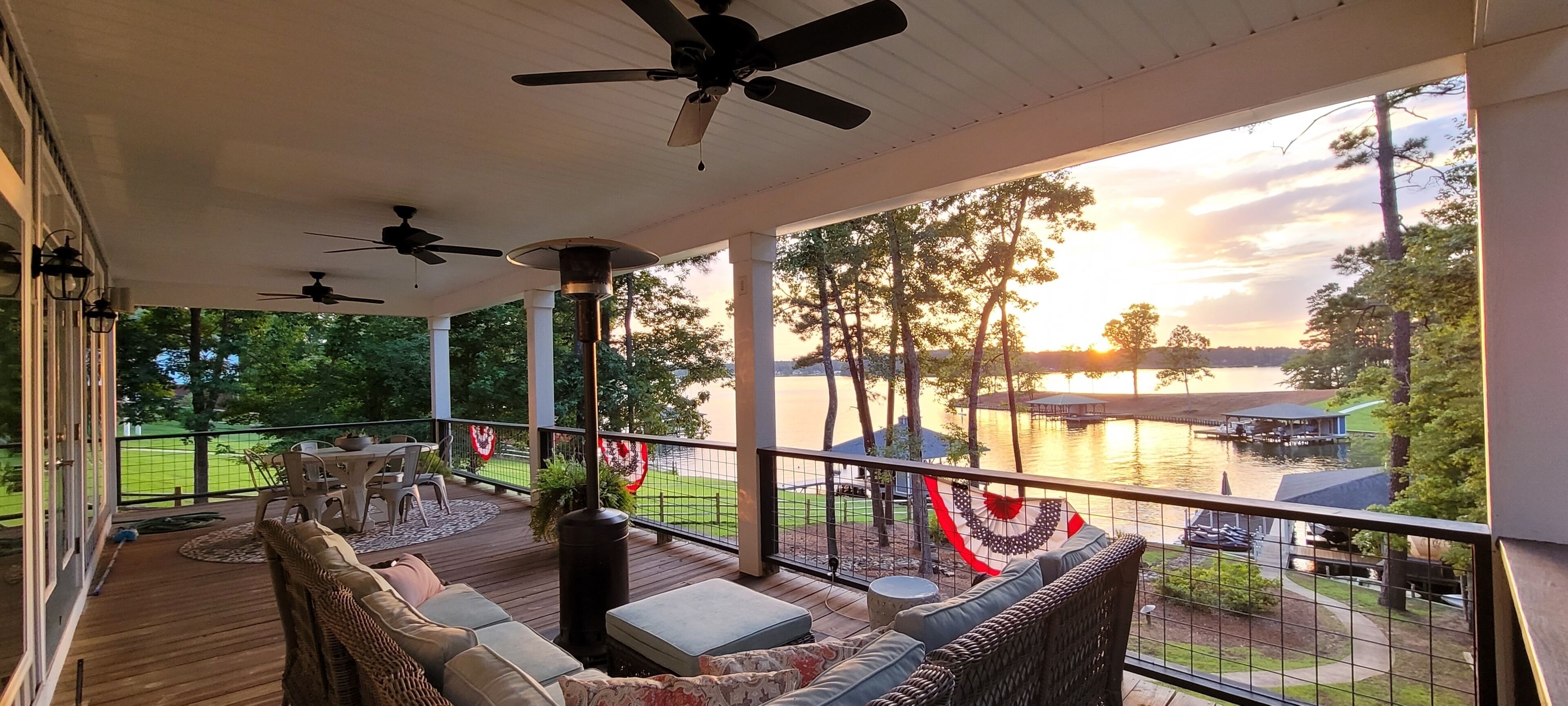 Lake views from the porch