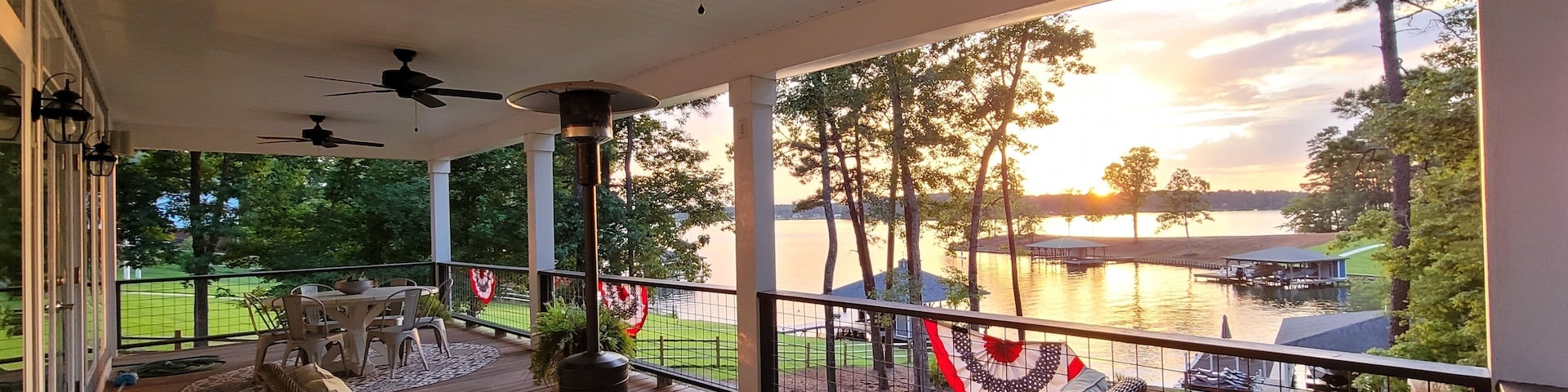 Lake views from the porch