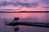 Pink Sunset Over Lost Land Lake, Hayward Wisconsin